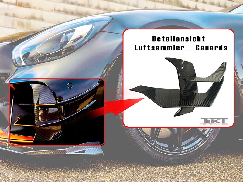 VOLLCARBON LUFTSAMMLER UND CANARDS FÜR AMG GT R
